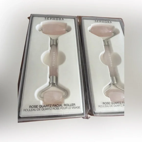 Sephora Rose Quartz Facial Roller *Bundle* - Light Pink-NEW - Picture 3 of 3